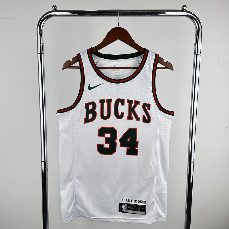 2019 NBA Milwaukee Bucks (34 ANTETOKOUNMPO) Basketball Jersey