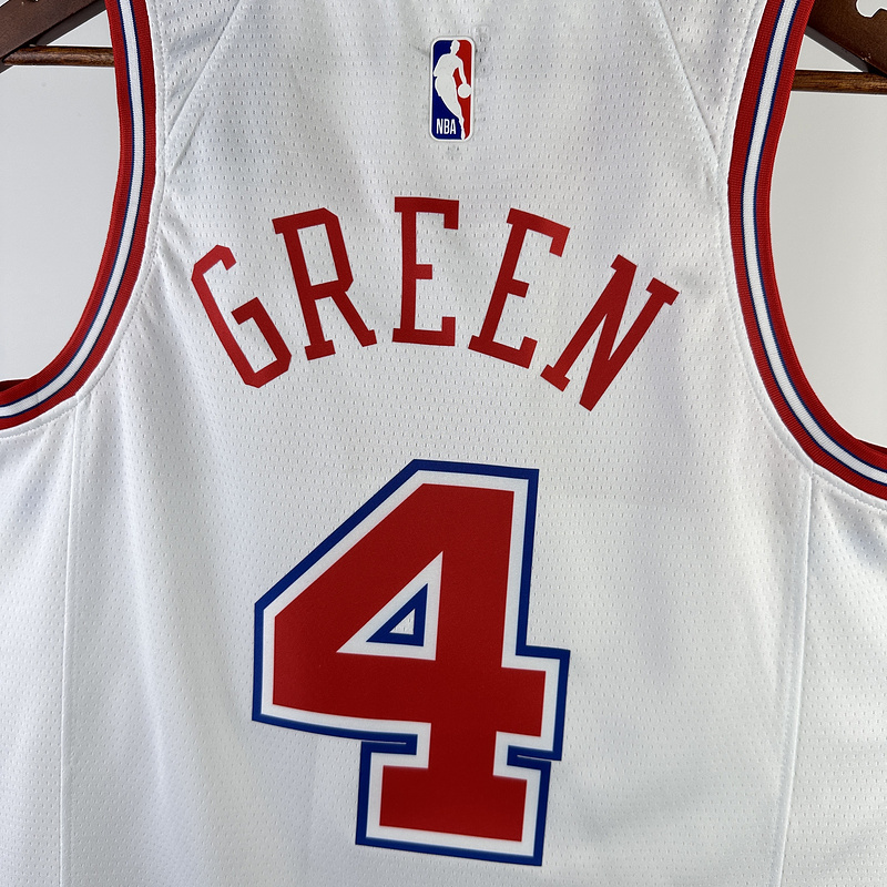 2024 NBA Houston Rockets 4 GREEN Basketball Jersey