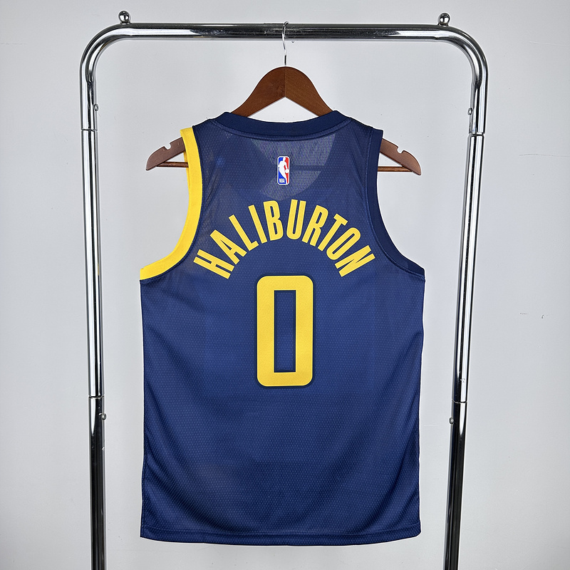 2018 NBA Indiana Pacers 0 HALLIBURTON Basketball jersey