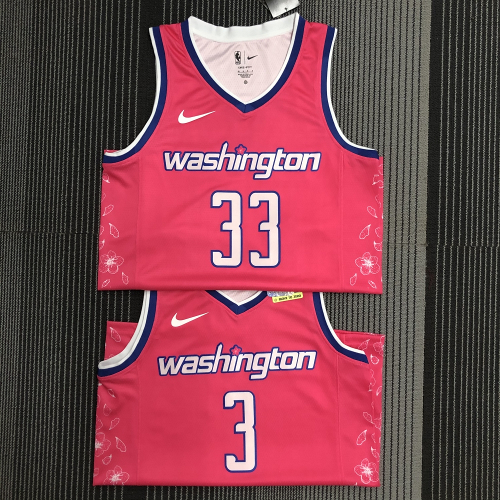 2022 NBA Washington Wizards 33 Kuzma Basketball Jersey