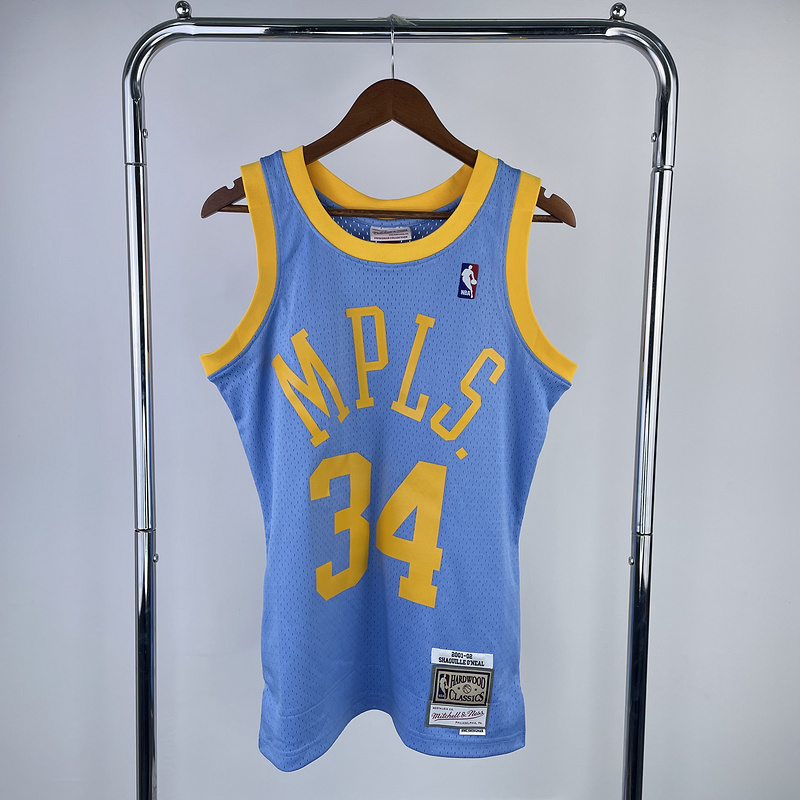 2001-02 NBA Lakers 34 O'NEAL Basketball Jersey