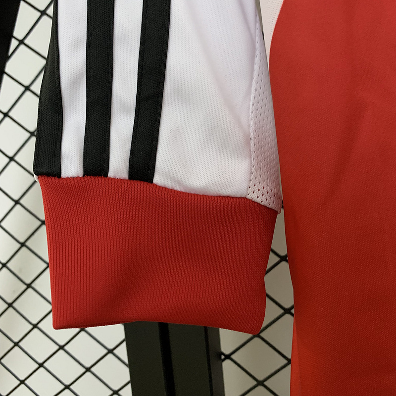 Retro 2013-14 River Plate Home Long Sleeve Football Jersey retro