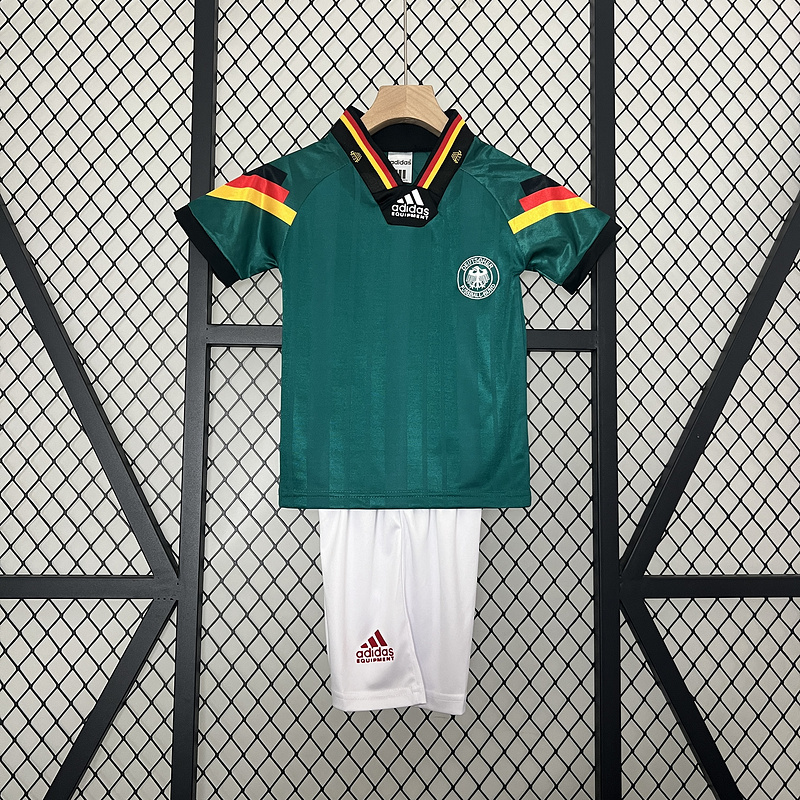 Retro kids 1992 Kids Germany away Völler Football jersey retro