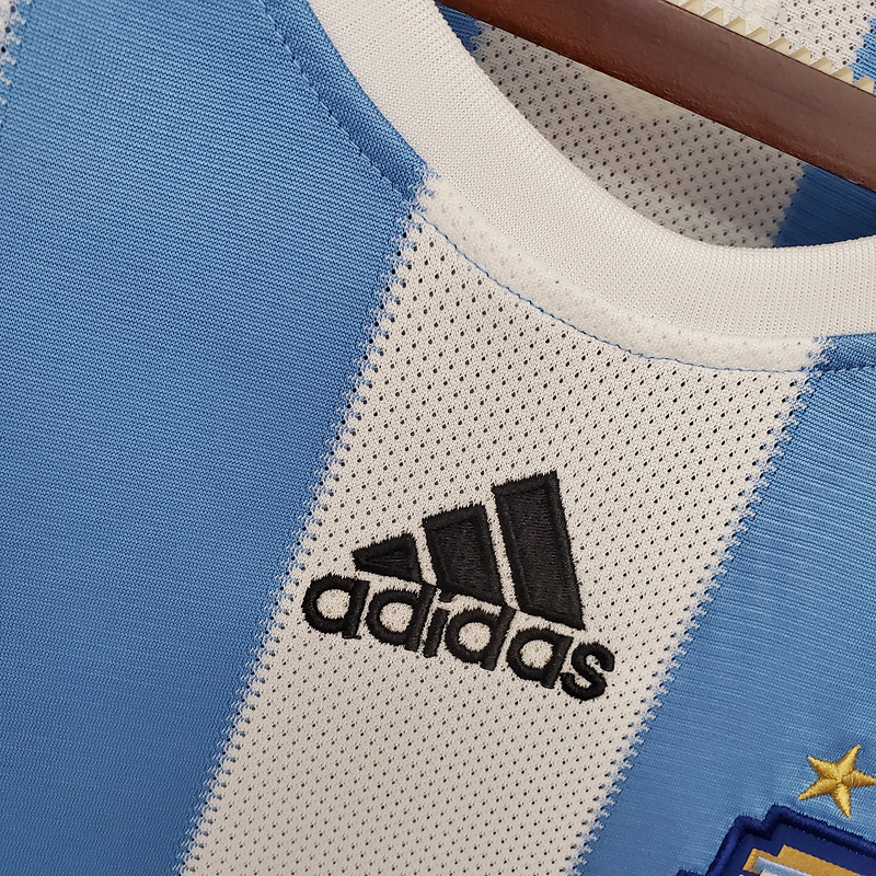 Retro 2010 Argentina home MESSI Football jersey retro
