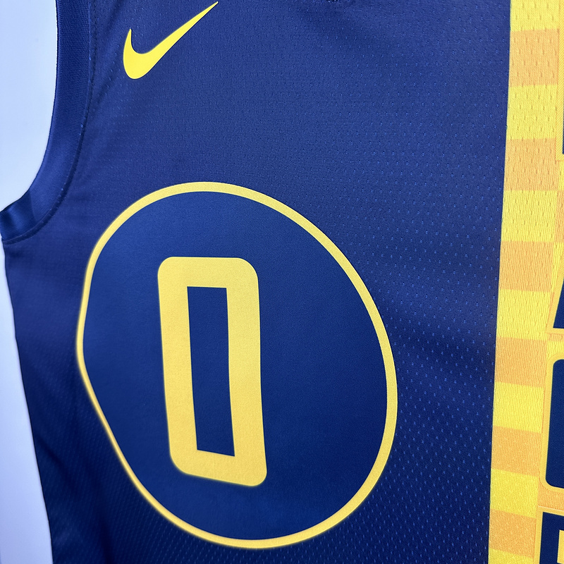 2018 NBA Indiana Pacers 0 HALLIBURTON Basketball jersey