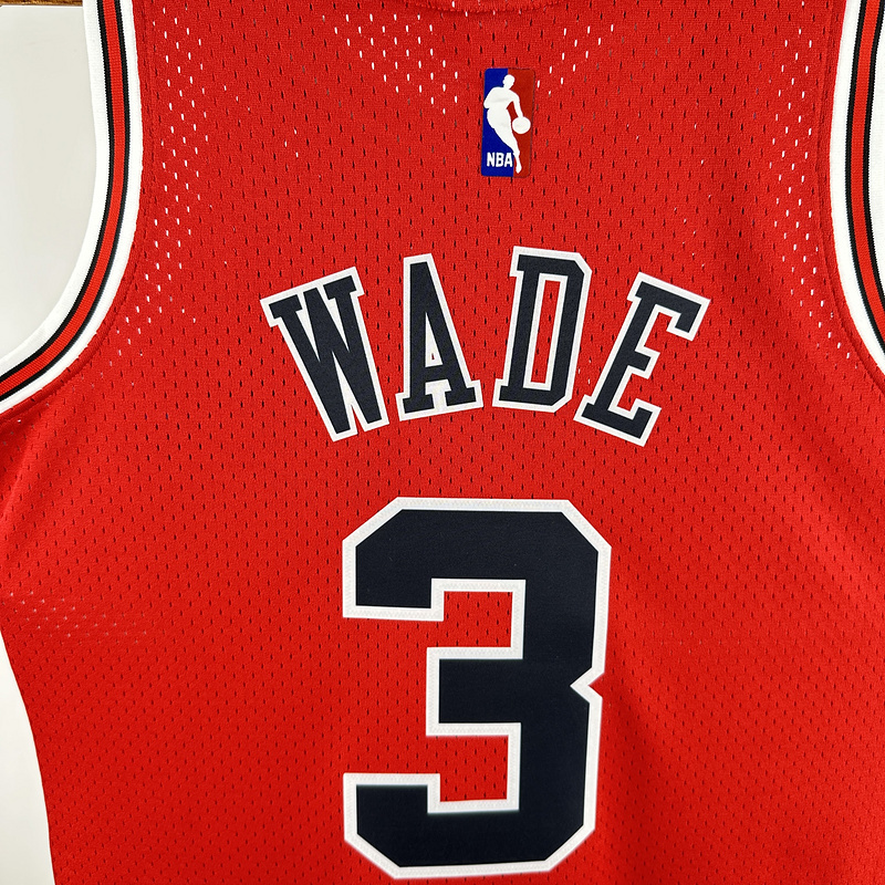 2016-17 NBA Chicago Bulls 3 WADE Basketball Jersey