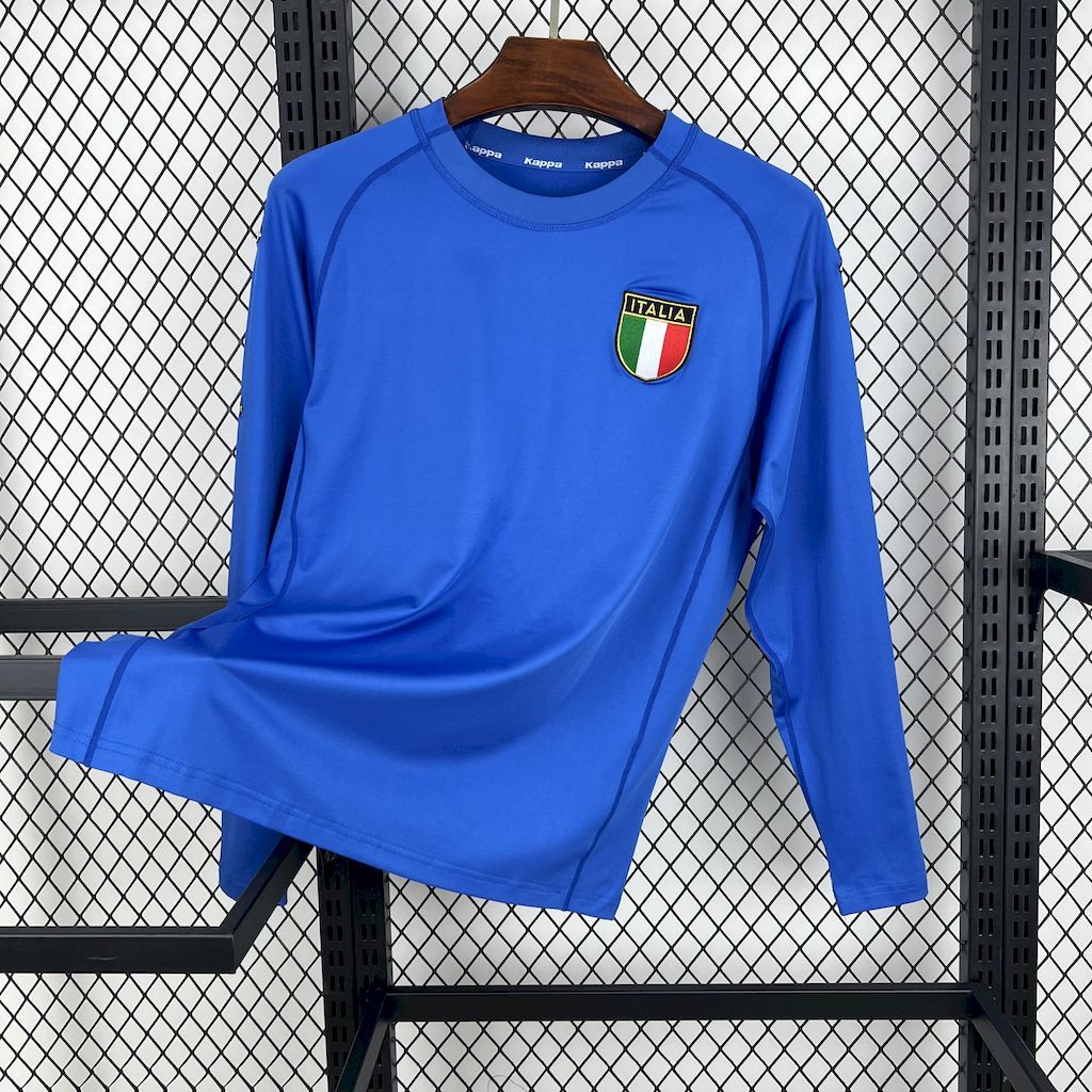 retro 2000 Italy Home Long Sleeve football jersey retro