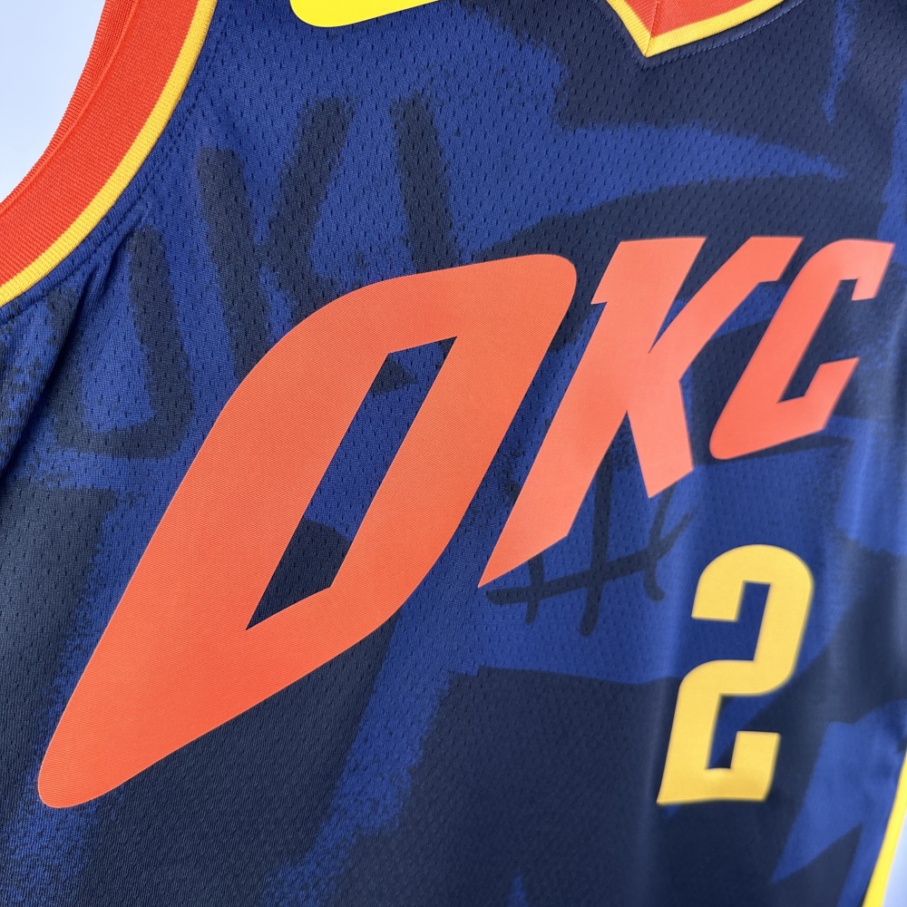2024 NBA Oklahoma City Thunder 2 Alexander Basketball Jersey