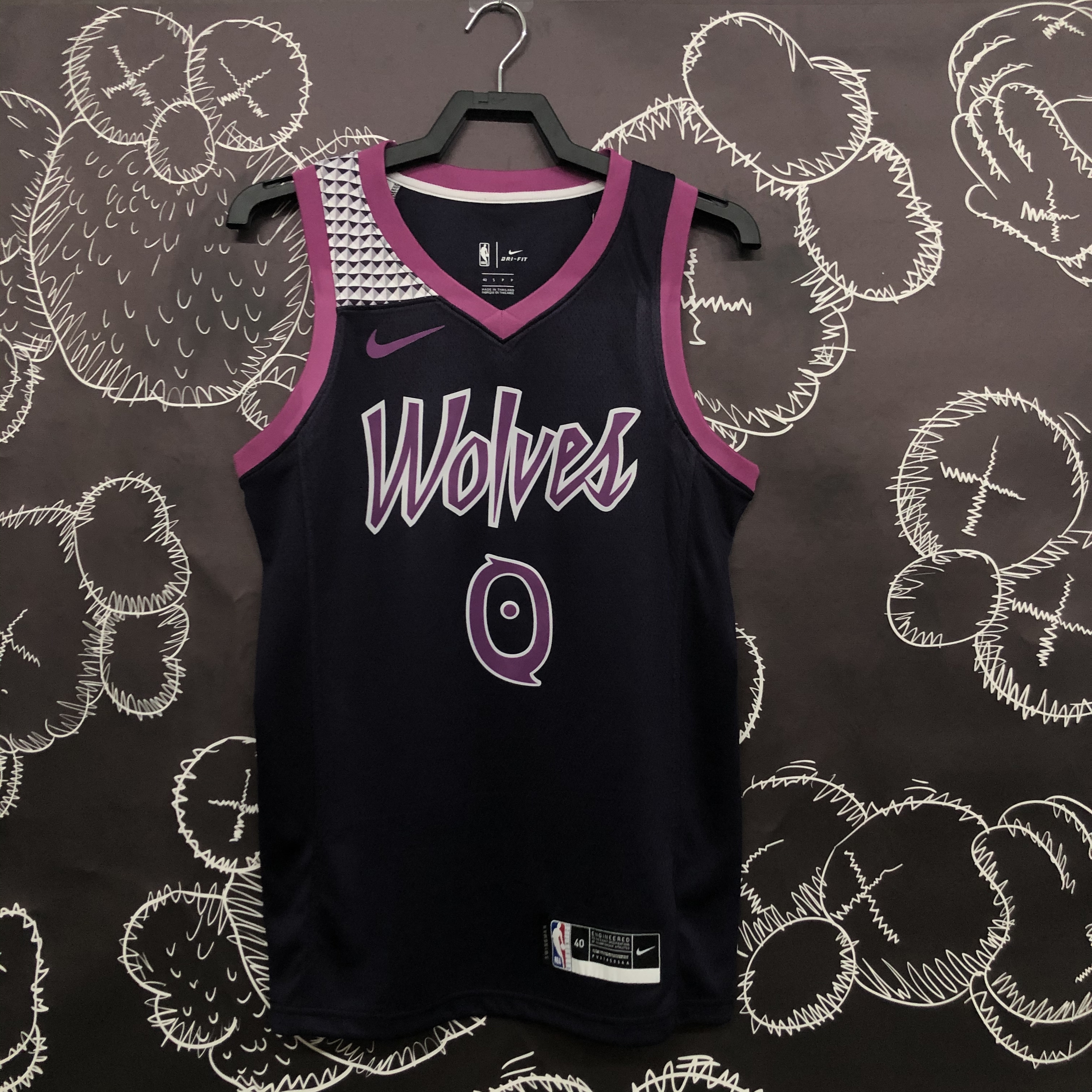 NBA Minnesota Timberwolves 0 Russell Basketball Jersey