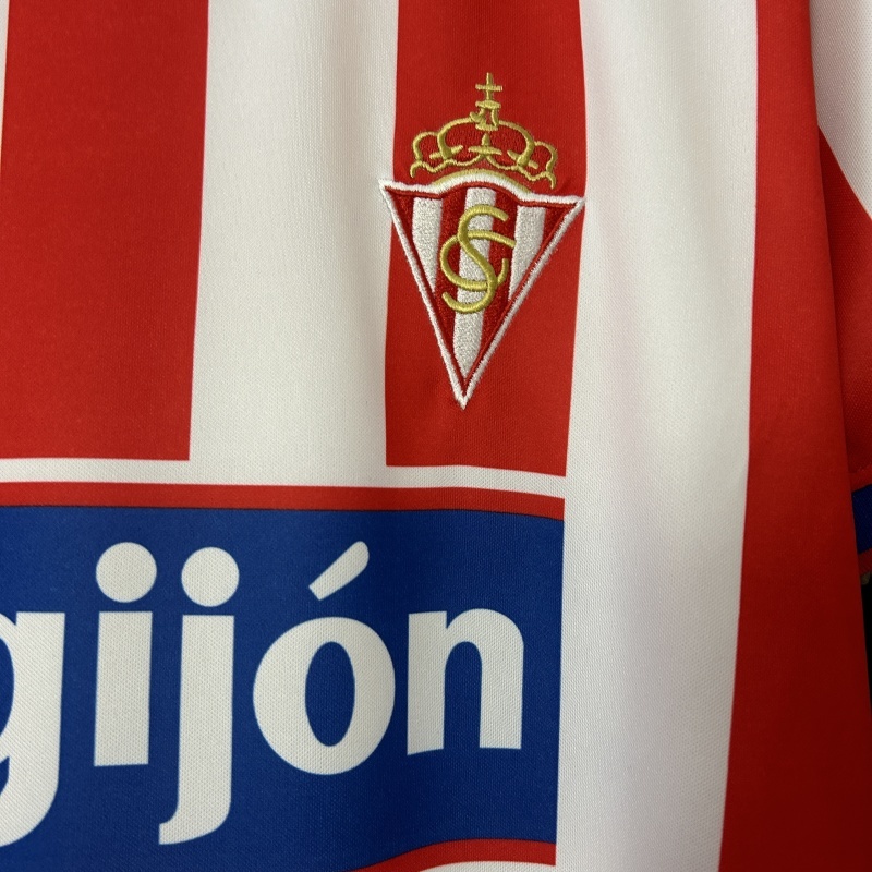 Retro 2001-02 Sporting Gijon Home Football jersey retro