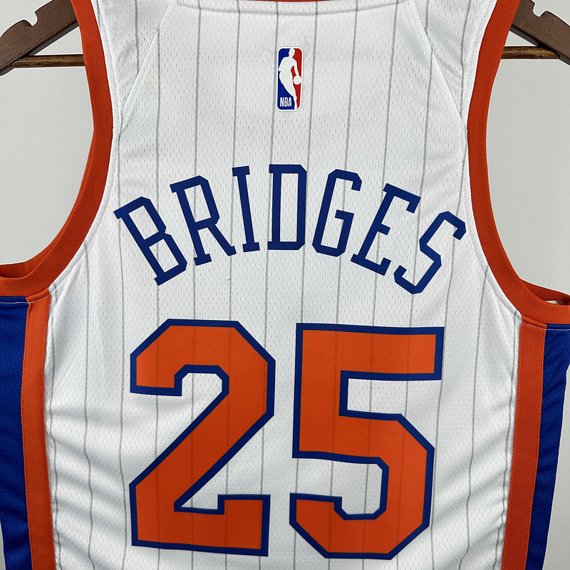 2025 NBA New York Knicks 25 BRIDGES Basketball Jersey