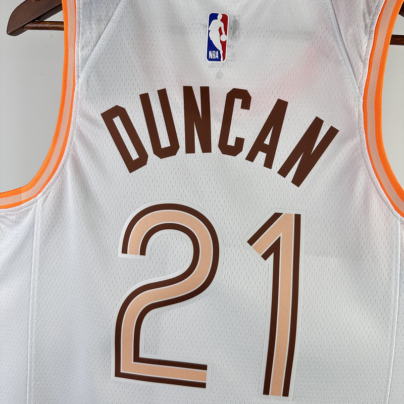 2024 NBA San Antonio Spurs 21 DUNCAN Basketball Jersey