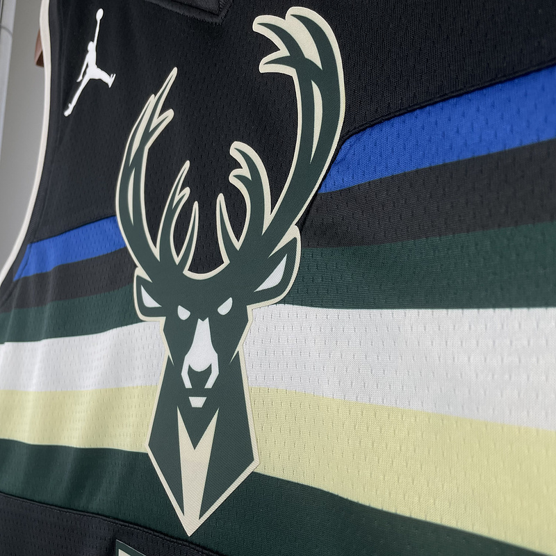 2021 NBA Milwaukee Bucks (0 LILLARD) Basketball Jersey