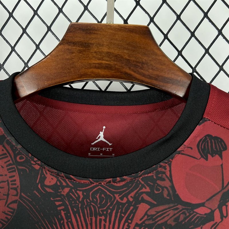 2025-26 Brazil season Jordan black and red special edition Football jersey