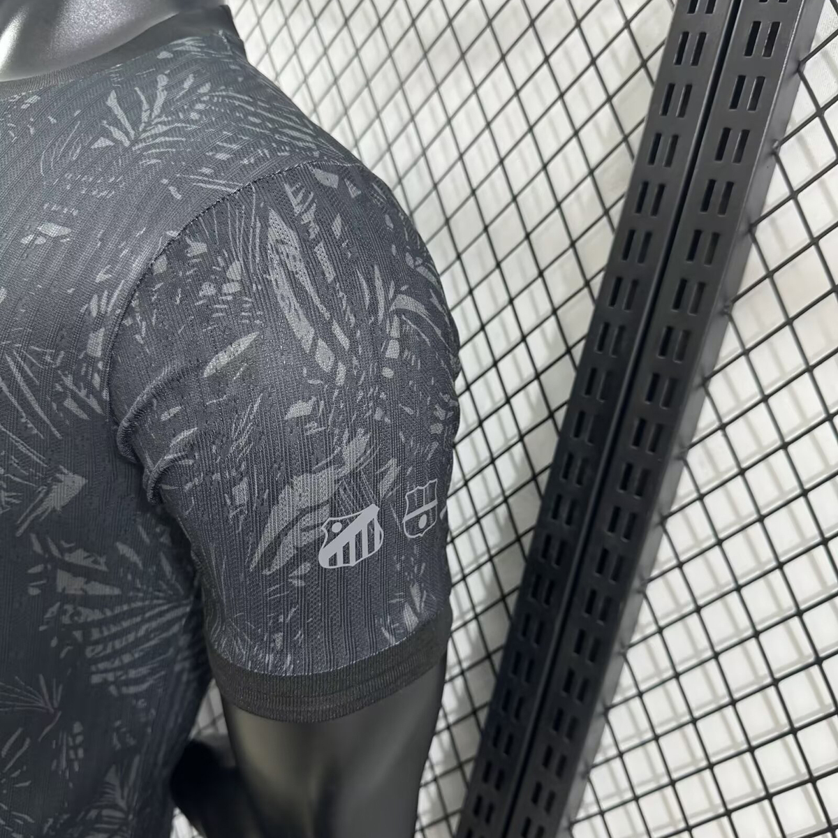 Player 2024-25 Brazil Black Grey Football jersey