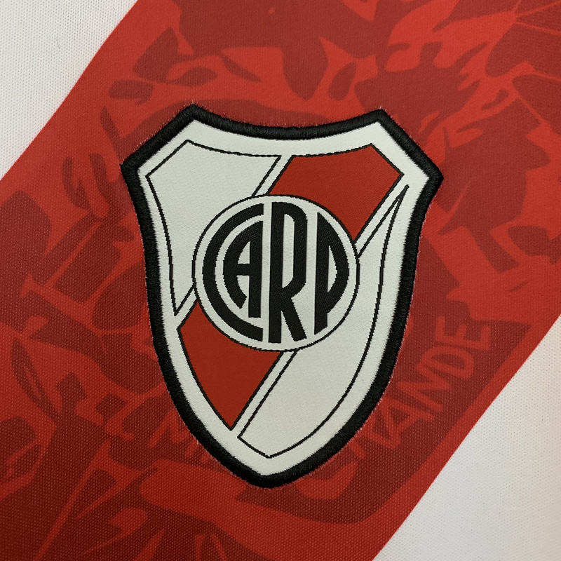 Retro 2013-14 River Plate Home Long Sleeve Football Jersey retro