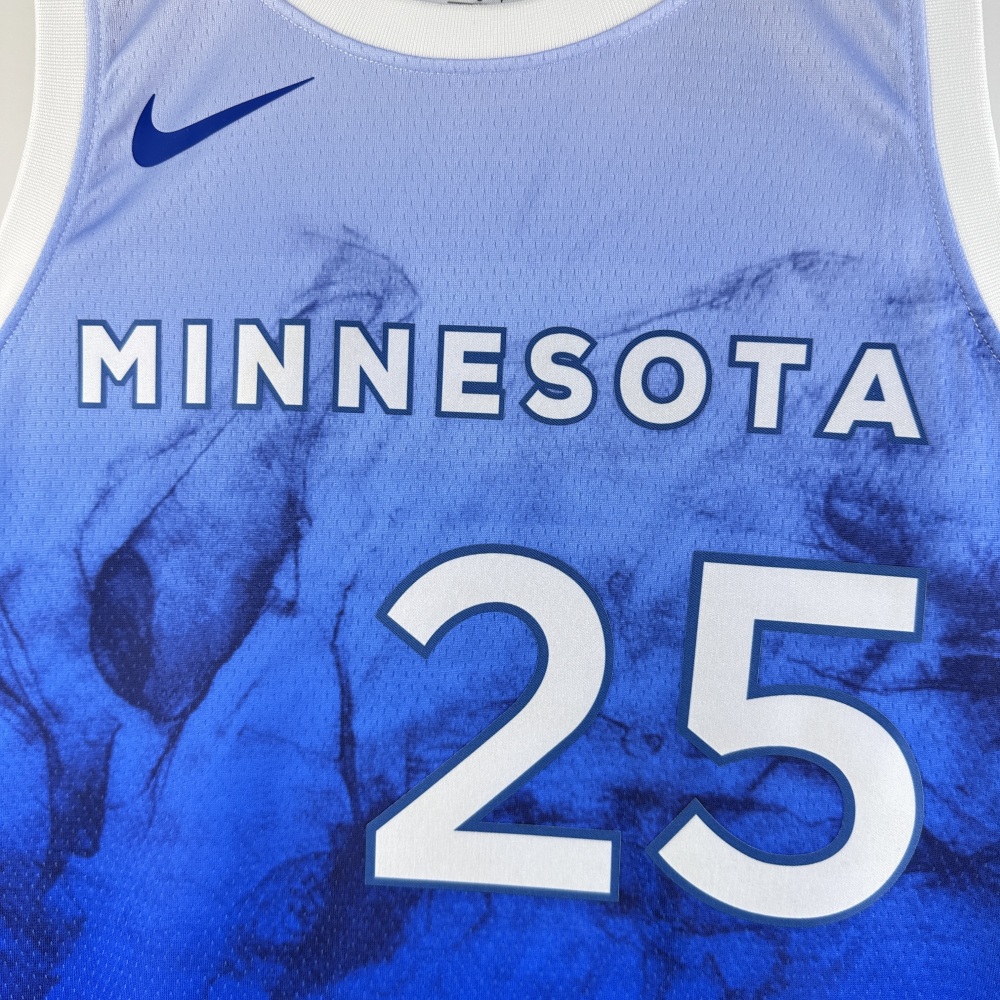 2024 NBA Minnesota Timberwolves 25 Rose Basketball Jersey