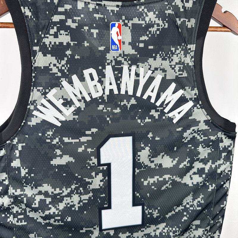 2021 NBA San Antonio Spurs 1 WEMBANYAMA Basketball Jersey