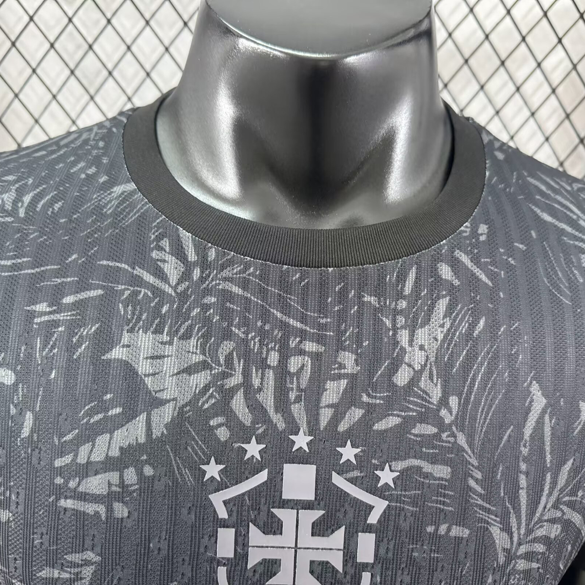 Player 2024-25 Brazil Black Grey Football jersey