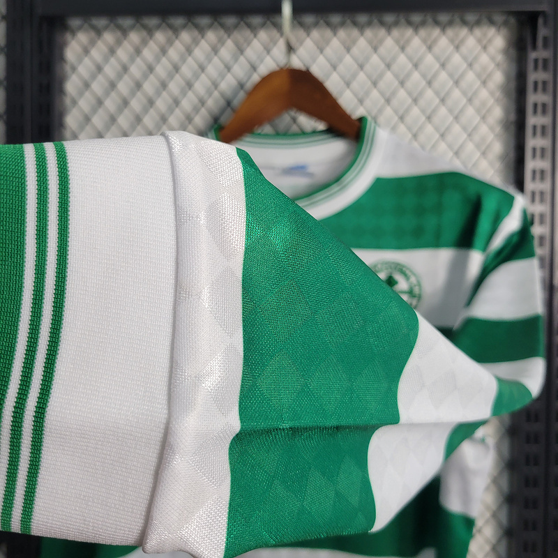 Retro 1987-88 Celtic FC Home Long Sleeve football jersey retro