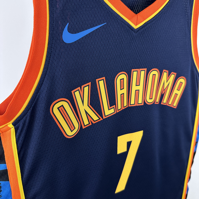 2025 NBA Oklahoma City Thunder 7 NHOLMGREN Basketball Jersey