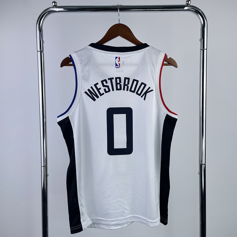 2021 NBA LA Clippers (0 WESTBROOK) Basketball Jersey