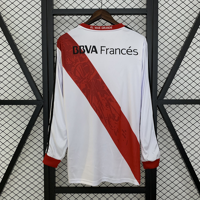 Retro 2013-14 River Plate Home Long Sleeve Football Jersey retro