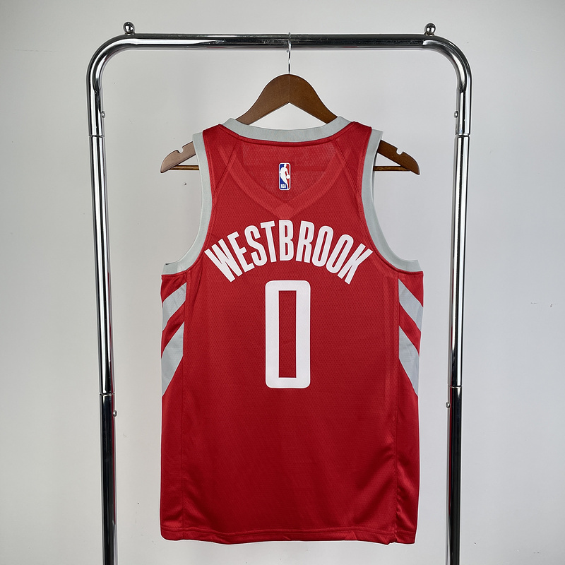 2019 NBA Houston Rockets 0 WESTBROOK Basketball jersey