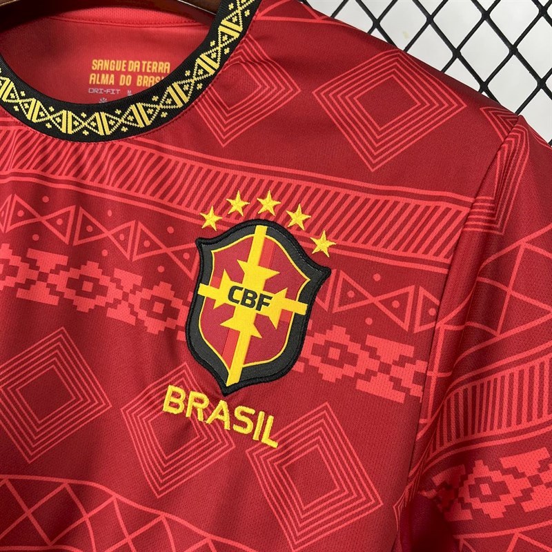 2025-26 Brazil season Jordan red special edition Football jersey