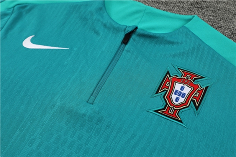 2024-25 Portugal Green Player Long Sleeve Training Suit