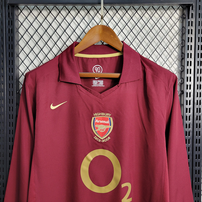 Retro 2005-06 Arsenal Home BERGKAMP ADAMS HENRY  Football jersey retro