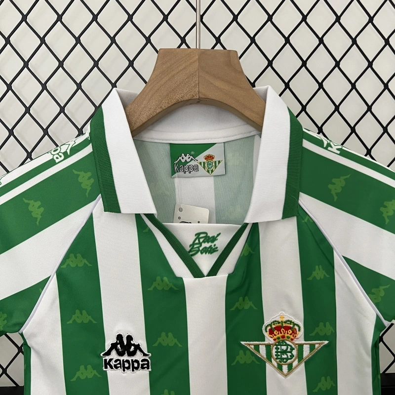 Retro Kids 1995-97 Kids Real Betis Home football jersey retro
