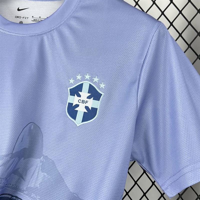 2025-26 Brazil season light purple Football jersey