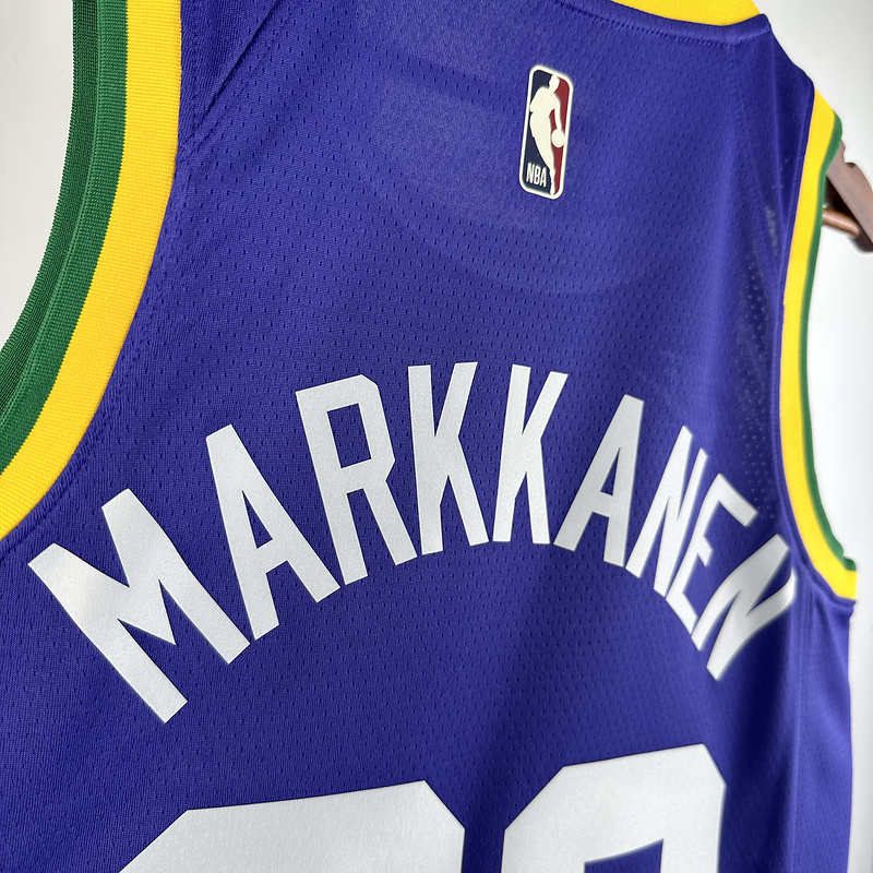 2024 NBA Utah Jazz 23 MARKKANEN Basketball Jersey