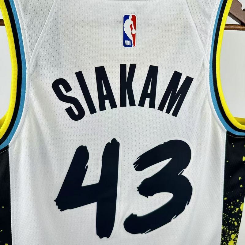 2025 NBA Indiana Pacers 43 SIAKAM Basketball Jersey