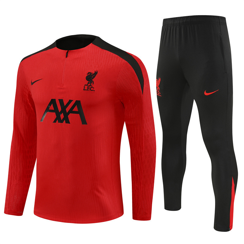2024-25 Liverpool Half-Pull Training Suit Jersey Set