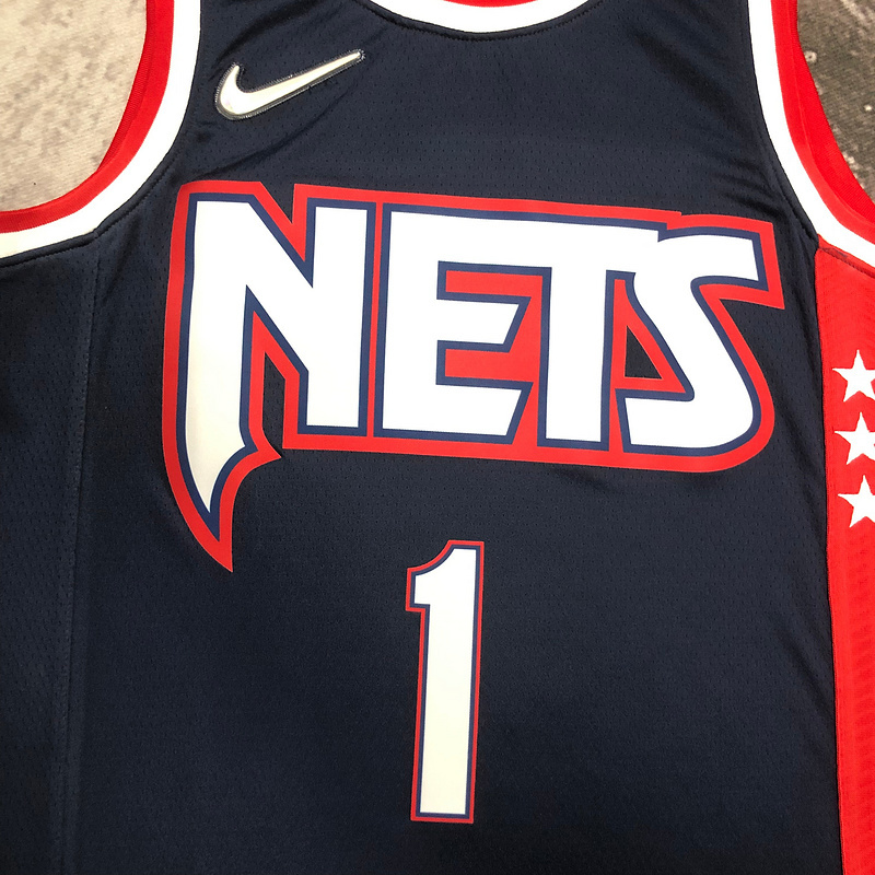 2022 NBA Brooklyn Nets (1 BRIDGES) Basketball Jersey
