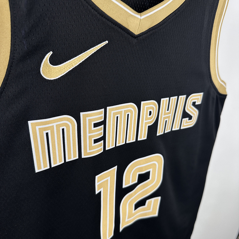 2024 NBA Memphis Grizzlies 12 MORANT Basketball Jersey