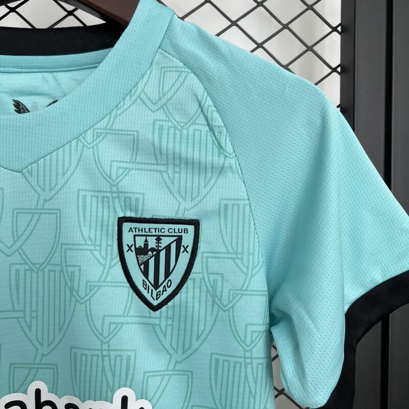 2025-26 Kids Athletic Bilbao Third Away Size Football jersey