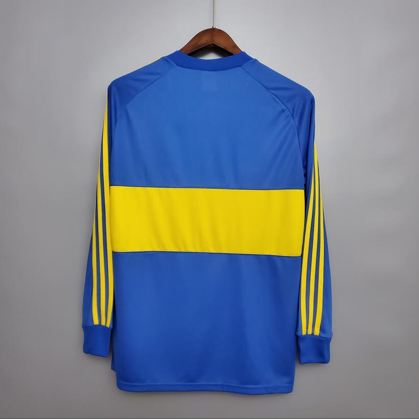 Retro 1981 Boca Juniors Long sleeve  home Football jersey Retro