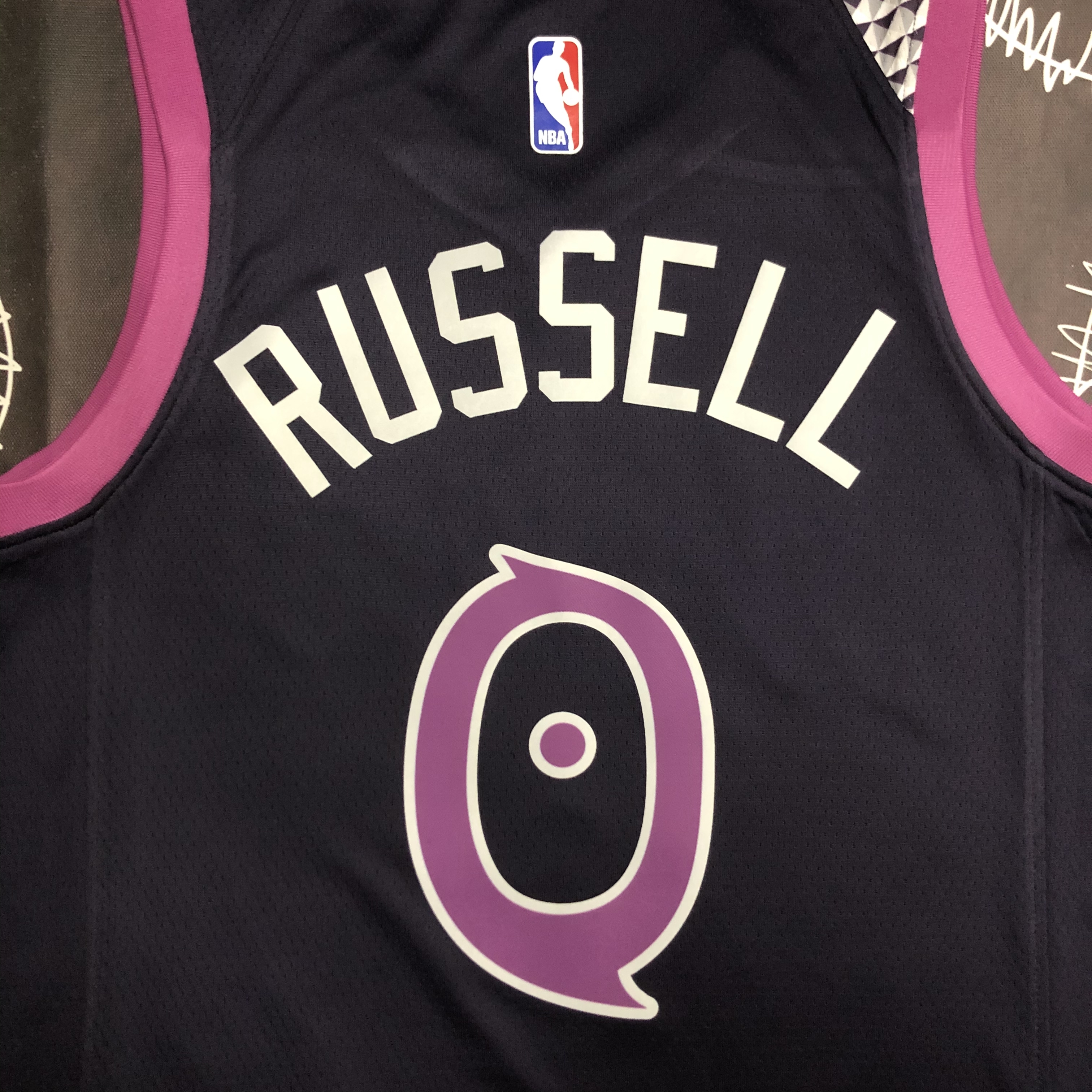 NBA Minnesota Timberwolves 0 Russell Basketball Jersey