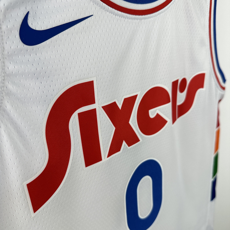 2025 NBA Philadelphia 76ers 0 MAXEY Basketball Jersey