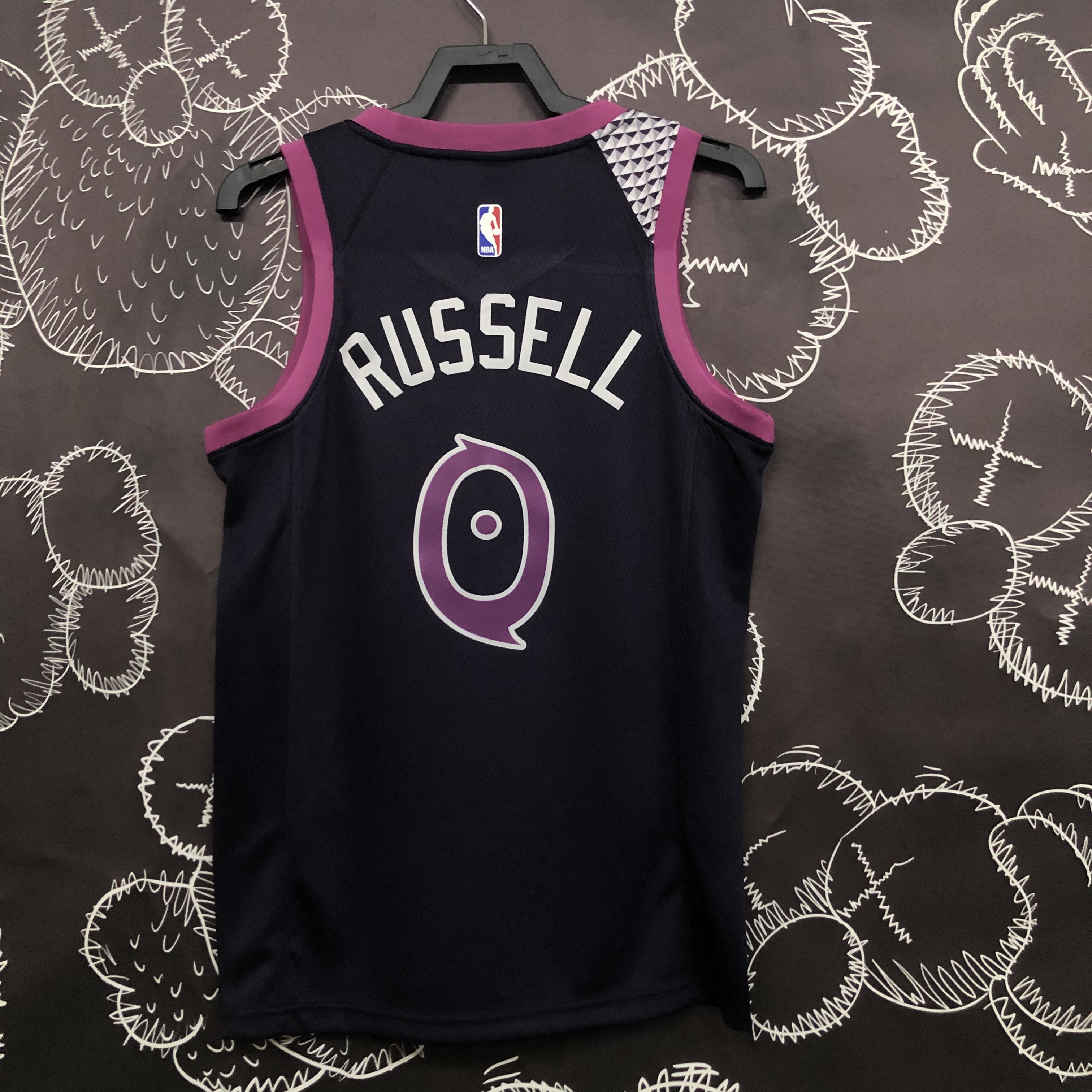NBA Minnesota Timberwolves 0 Russell Basketball Jersey