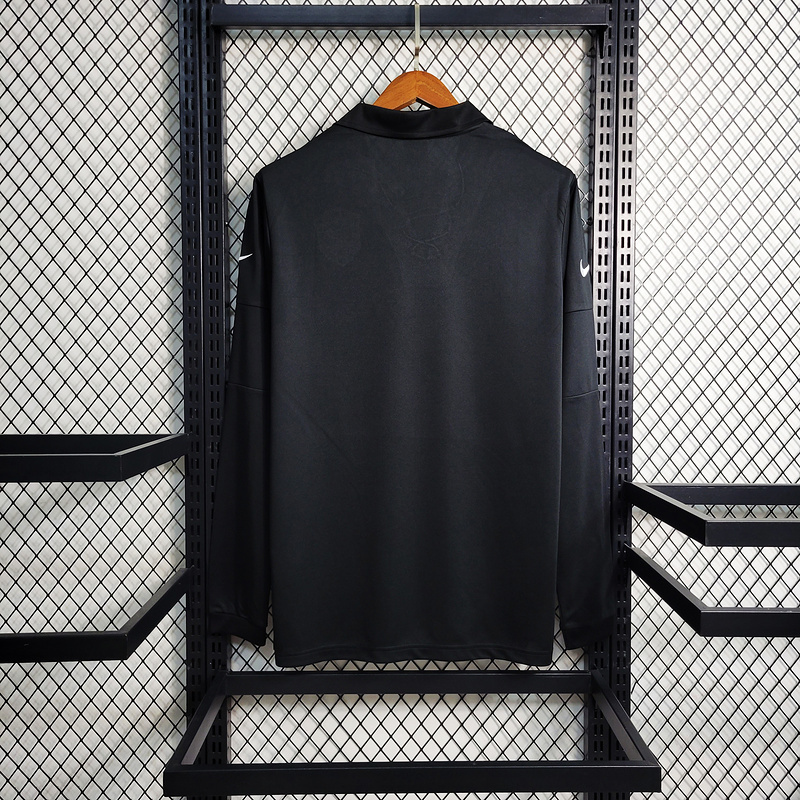 Retro 2004 Brazil Special Edition Black Long Sleeve   Football jersey retro