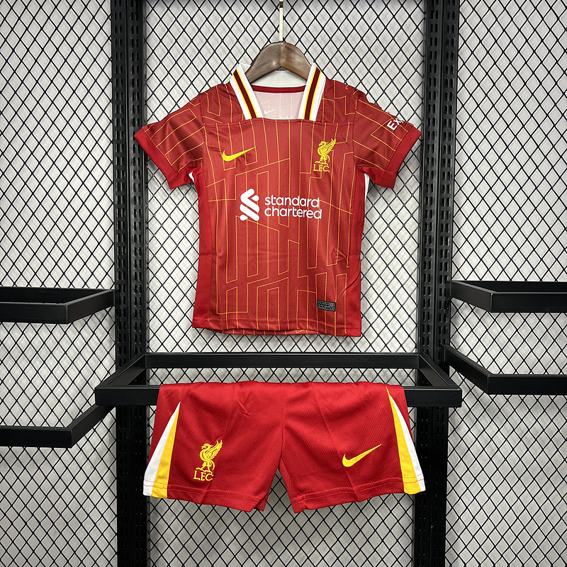 2024-25 Liverpool Home KIDS Football Jersey