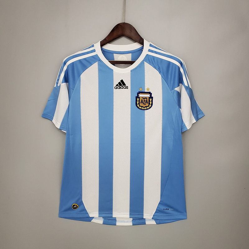 Retro 2010 Argentina home MESSI Football jersey retro
