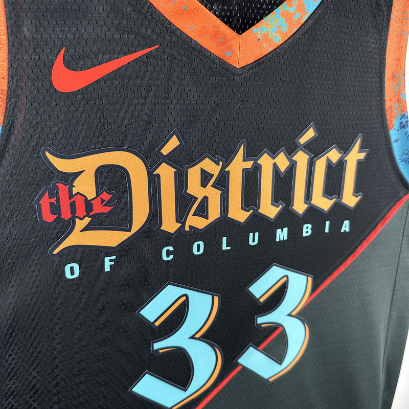 2024 NBA Washington Wizards 33 KUZMA Basketball Jersey