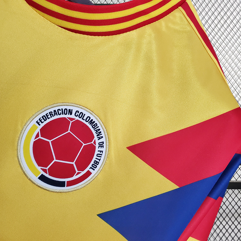 Retro 1990 Colombia home Football jersey retro