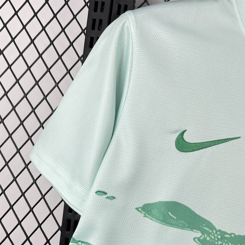 2025-26 Brazil season green and white Football jersey