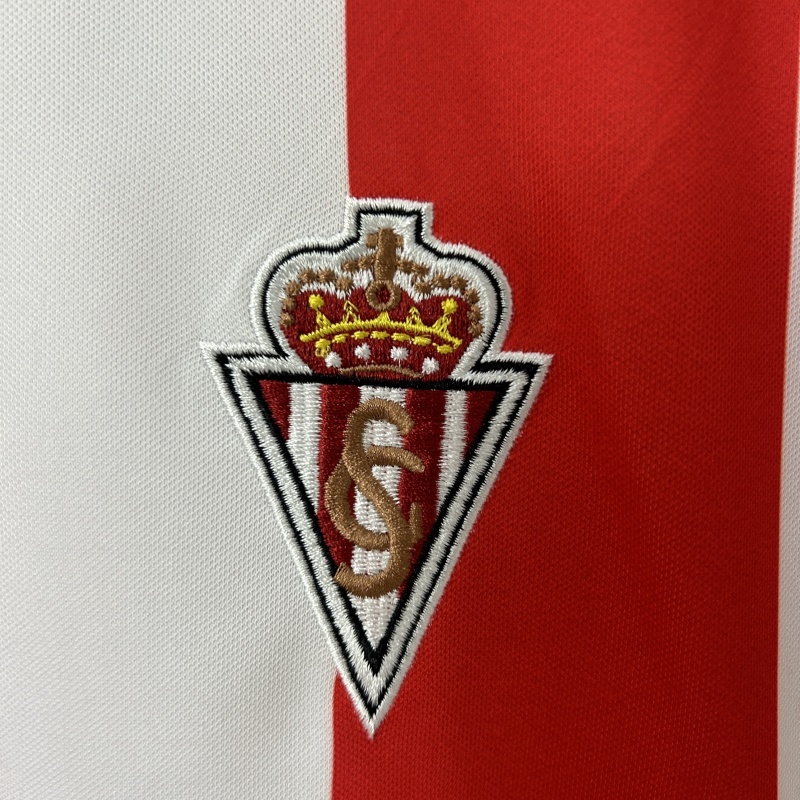 Retro 1986-87 Sporting Gijon Home Football jersey retro